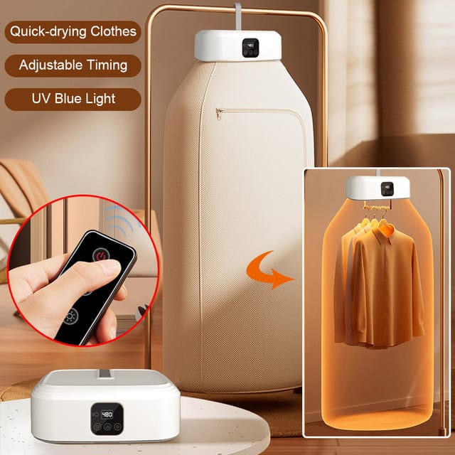 Portable 2-in-1 Clothes Dryer & Ironer